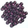 25 10mm Transparent Amethyst Round Glass Beads